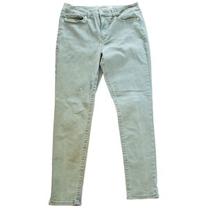 Seven7 High rise green skinny jean